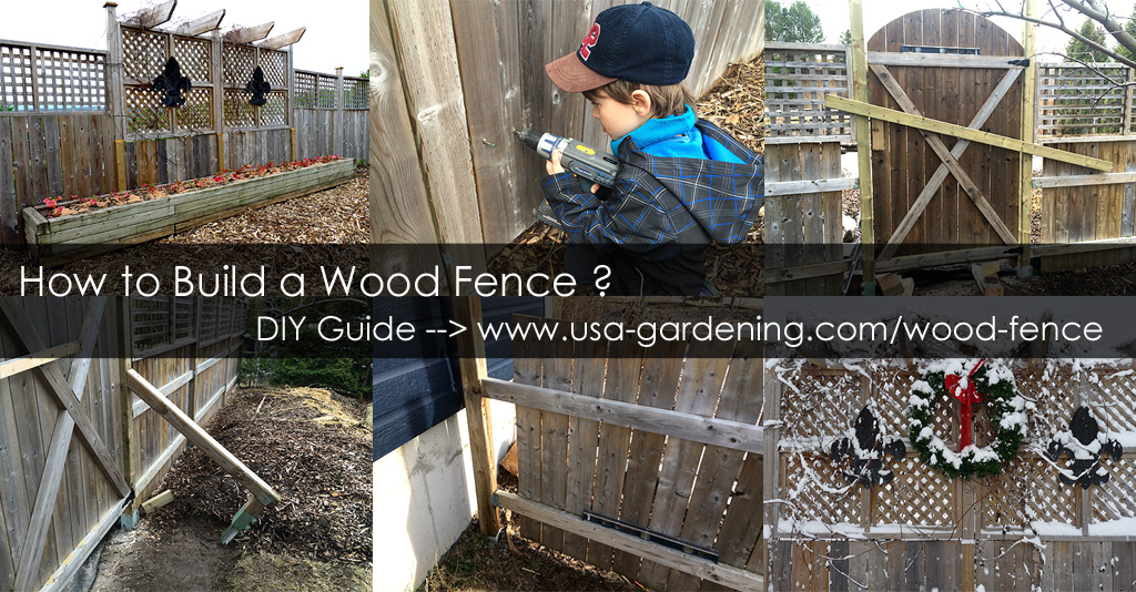 Privacy wood fence