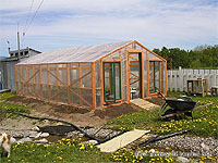 Greenhouse Structure - DIY Hoop House - Heated Greenhouse - Timber frame greenhouse