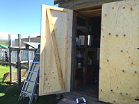 Construct ans install a Plywood Shed Door - Wooden shed