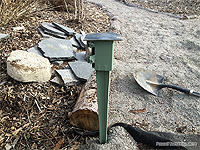 Metal Spike for fence post - How to install fence post
