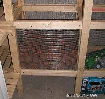DIY Potatoes Bins - DIY Cold Room - Root cellar - Wire mesh bins
