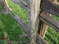 DIY Rustic Split-rail Fence - Country Fence Ideas - attaching fence rails