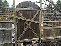 Fence gate plan